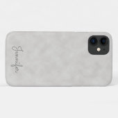Elegantes Personalisiertes Gray Parchment Case-Mate iPhone Hülle (Rückseite (Horizontal))