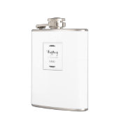 Elegantes Personalisiertes Hochzeitsgeschenk Maßge Flachmann (Links)