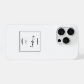 Elegantes Personalisiertes Hochzeitsgeschenk Maßge iPhone Hülle (Rückseite (Horizontal))