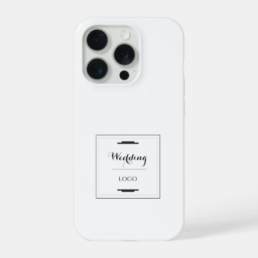 Elegantes Personalisiertes Hochzeitsgeschenk Maßge iPhone Hülle (Rückseite)