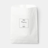 Elegantes personalisiertes Hochzeitsgeschenk, mode Geschenktütchen (Vorderseite)