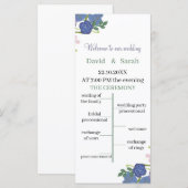 Elegantes Personalisiertes Hochzeitsprogramm für L (Vorne/Hinten)