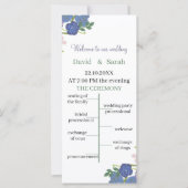 Elegantes Personalisiertes Hochzeitsprogramm für L (Vorderseite)