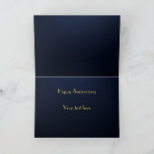 Elegantes Personalisiertes Jubiläum Karte (Innenseite)