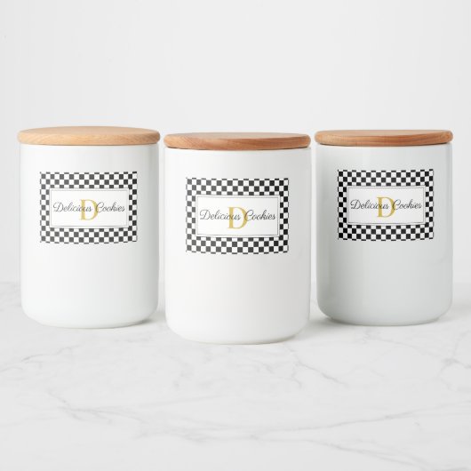 Elegantes Personalisiertes Lebensmitteletikett mit (Flaschen)