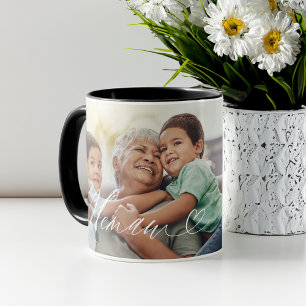 Elegantes Personalisiertes Memaw Foto Muttertagsge Tasse