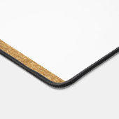 Elegantes Personalisiertes Monogramm aus Weiß und  Schreibtischunterlage (Ecke)