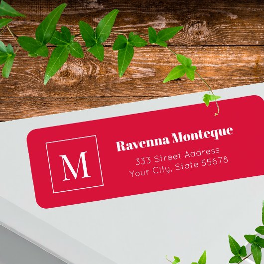 Elegantes personalisiertes Monogramm-Buchstaben-Na