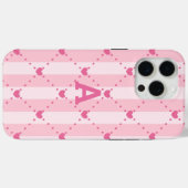 Elegantes personalisiertes Monogramm Case-Mate iPhone Hülle (Rückseite (Horizontal))