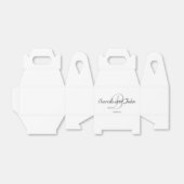 Elegantes Personalisiertes Monogramm-Gastgeschenk  Geschenkschachtel (Ungefaltet)