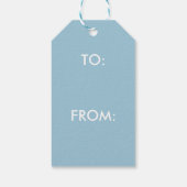 Elegantes Personalisiertes Monogramm Geschenkanhänger (Rückseite)