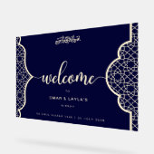 Elegantes Personalisiertes Nikkah Akryllisches Zei Acrylschild (Winkel)