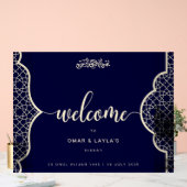 Elegantes Personalisiertes Nikkah Akryllisches Zei Acrylschild (Hochzeit)