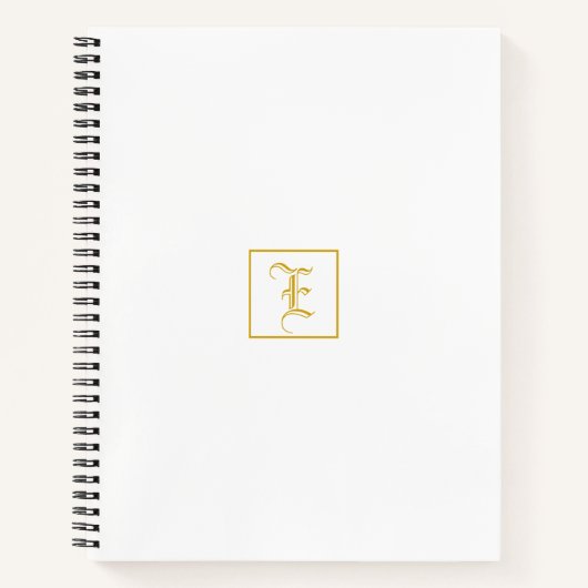 Elegantes Personalisiertes Notebook aus der White- Notizblock (Vorderseite)