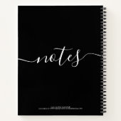 Elegantes Personalisiertes Notebook - Ihr Name Notizblock (Rückseite)