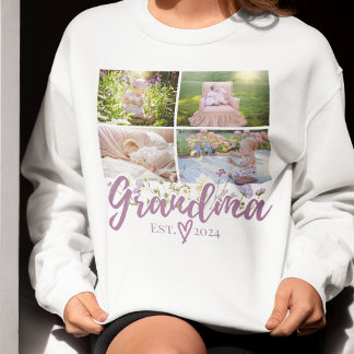 Elegantes Personalisiertes Oma Foto Sweatshirt