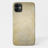 Elegantes Personalisiertes Parchment Case-Mate iPhone Hülle (Rückseite)