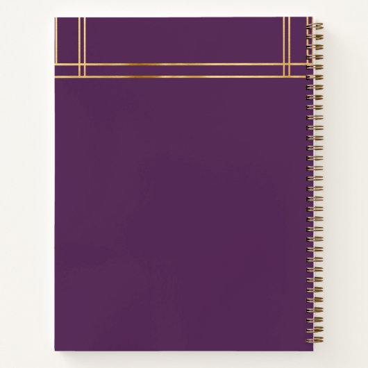 Elegantes Personalisiertes Peony-Notebook Notizblock (Rückseite)