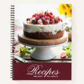 Elegantes Personalisiertes Rezept-Notebook Notizblock (Vorderseite)