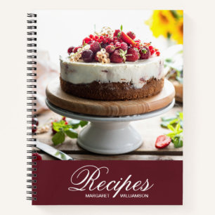Elegantes Personalisiertes Rezept-Notebook Notizblock