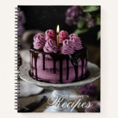 Elegantes Personalisiertes Rezept-Notebook Notizblock (Vorderseite)