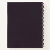 Elegantes Personalisiertes Rezept-Notebook Notizblock (Rückseite)