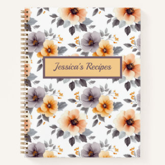 Elegantes Personalisiertes Rezept Notizblock