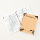Elegantes Personalisiertes Rezept Spiral Notebook Notizblock (Innenseite)