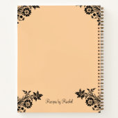 Elegantes Personalisiertes Rezept Spiral Notebook Notizblock (Rückseite)