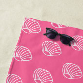 Elegantes Personalisiertes Rosa Strandtuch (Beispiel)