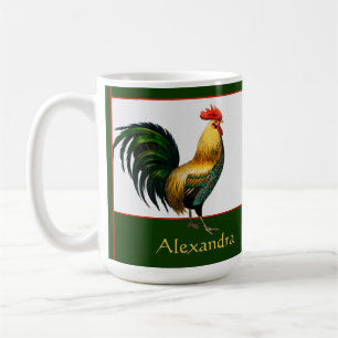 Elegantes Personalisiertes Roster-Huhn   Kaffeetasse