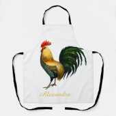Elegantes Personalisiertes Roster-Huhn Schürze (Vorderseite)