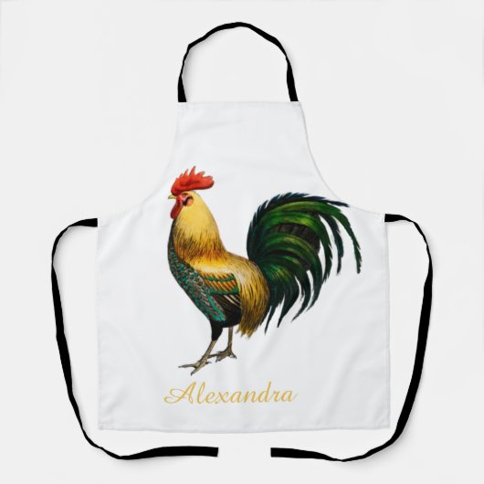 Elegantes Personalisiertes Roster-Huhn Schürze (Vorderseite)
