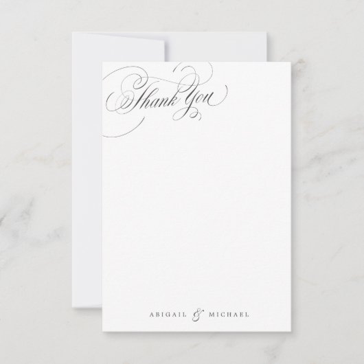 Elegantes personalisiertes Schreibgerät Mitteilungskarte (Vorderseite)