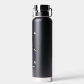 Elegantes Personalisiertes Script Heart Bridesmaid Trinkflasche (Rückseite)