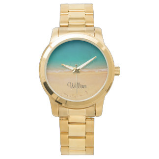 Elegantes personalisiertes Strandmeer Armbanduhr
