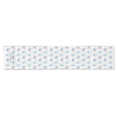 Elegantes Personalisiertes WasserfarbenOstern Kurzer Tischläufer (Horizontal)