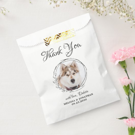 Elegantes Pet Foto Vielen Dank, dass Sie Hund Leck Geschenktütchen (Versiegelt)