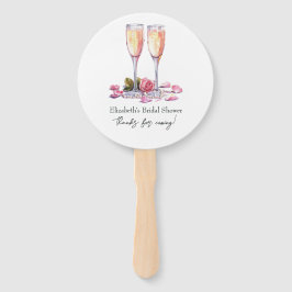 Elegantes Petals, Perlen und Prosecco-Brautparty Fächer