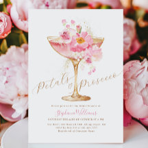 Elegantes Petals und Prosecco Brautparty