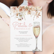 Elegantes Petals und Prosecco Brautparty
