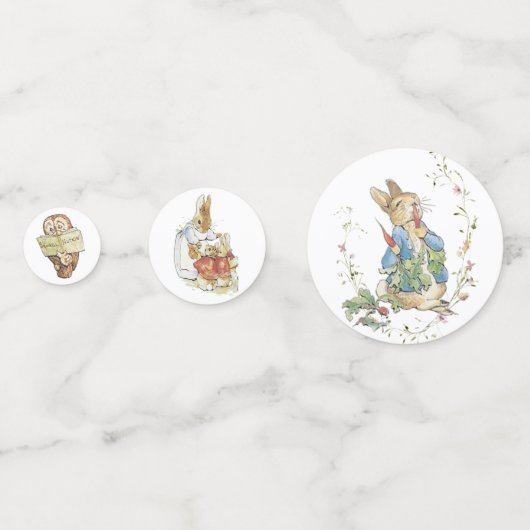 Elegantes Peter Rabbit Wildblume Baby Konfetti (Vorderseiten)