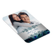 Elegantes Pfau-Foto speichert Datumsmagnete Magnet (Rechte Seite)