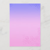 Elegantes Pfauen Brautparty gemeinsam mit einem Re Begleitkarte (Rückseite)