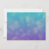 Elegantes Pfauen Feather Elegant Save the Date Einladung (Rückseite)