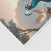 Elegantes Pfauenfloral Dekoupage Tissue Seidenpapier (Detail)