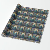 Elegantes Pfauengeschenkpapier Geschenkpapier (Ungerollt)