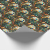 Elegantes Pfauengeschenkpapier Geschenkpapier (Ecke)