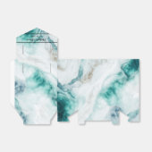 Elegantes Pfauengraue Marmorbox Gastgeschenk Hochz Geschenkschachtel (Ungefaltet)