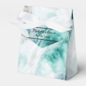 Elegantes Pfauengraue Marmorbox Gastgeschenk Hochz Geschenkschachtel (Vorderseite)